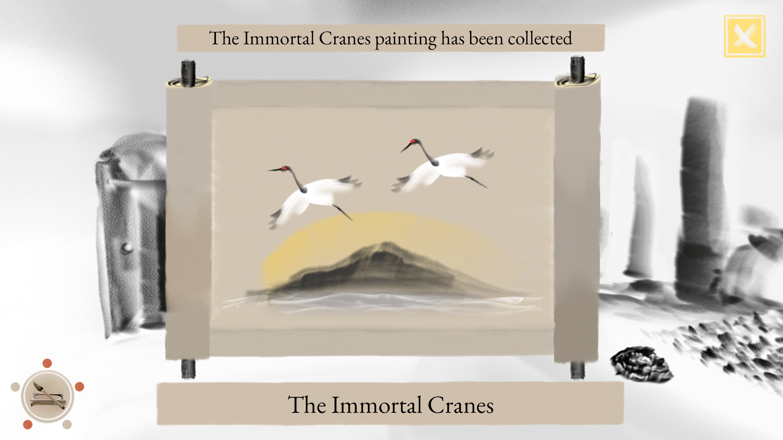 Cranes by the water from Mirages of Winter